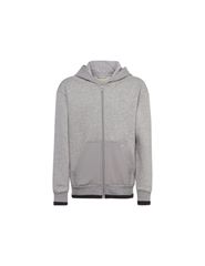 Adidas Ανδρική Φούτερ Ζακέτα με Κουκούλα Γκρι IC5008