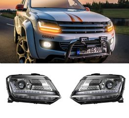 ΦΑΝΑΡΙΑ ΕΜΠΡΟΣ Osram LEDriving Full LED Headlights VW Amarok (2010-) Dynamic Sequential Turning Lights  Chrome