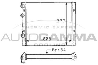 ΨΥΓΕΙΟ ΓΙΑ ΟΛΑ ΜΧ +AC (63x38)(ΠΑΡ.ΟΔ) RAD. ALL MODEL MAN +AC (63x38) 101061 1H0121253BE 1H0121253BJ 6N0121253AH 6N0121253M 1H0121253BE 1H0121253BJ 6N0121253M