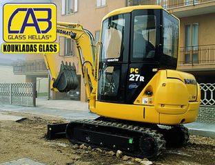 KOMATSU PC27R-8 ΚΡΥΣΤΑΛΛΑ ΚΑΜΠΙΝΑΣ 