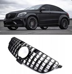 ΜΑΣΚΑ ΕΜΠΡΟΣ Mercedes Benz GLE Coupe C292 (2015-2018) GLE W166 SUV (2015-2018) GT-R Panamericana Design Piano Black