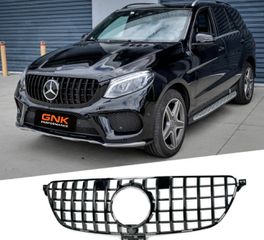 ΜΑΣΚΑ ΕΜΠΡΟΣ Mercedes Benz GLE Coupe C292 (2015-2018) GLE W166 SUV (2015-2018) GT-R Panamericana Design Piano Black