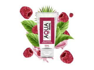 ΛΙΠΑΝΤΙΚΟ AQUA TRAVEL WILD RASPBERRY FLAVOUR WATERBASED LUBRICANT 50 ML