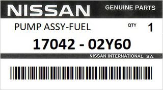 Αντλία βενζίνης NISSAN ENGINE CA18 #1704202Y60
