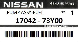Αντλία βενζίνης NISSAN ENGINE GA16DE SR20DE #1704273Y00