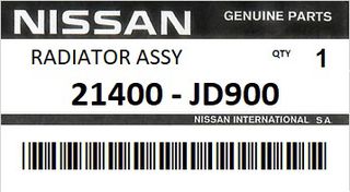 Ψυγείο νερού μηχανής NISSAN QASHQAI J10 2006-2008 ENGINE MR20DE MCVT #21400JD900