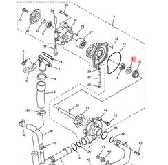 Τσιμούχα Αντλίας Νερού Yamaha YZF-R1 (5JJ) 2000-2001 931021237200