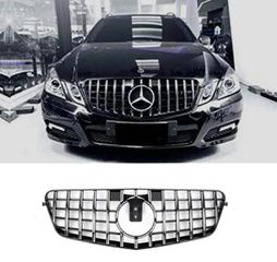 ΜΑΣΚΑ ΕΜΠΡΟΣ Central Grille Mercedes E-Class W212 S212 (2009-2013) GT-R Panamericana Design