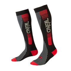 Κάλτσες Oneal Stripe V.22 MX Perormance Μαύρο ΚόκκινοONLUNISOC09