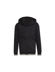 Adidas Αθλητική Παιδική Ζακέτα Φούτερ Fleece με Κουκούλα Μαύρη All SZN HN6182