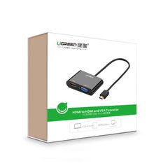 Ugreen CM101 Μετατροπέας HDMI male σε HDMI / VGA female