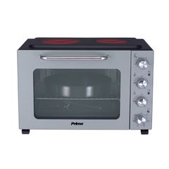 Primo PREO-40387 Γκρι/Μαύρο Ηλεκτρικό Φουρνάκι 50lt Με 2 Εστίες