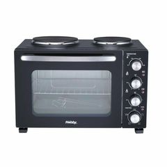 Hobby HEO-40370 Μαύρο Ηλεκτρικό Φουρνάκι 35lt Με 2 Εστίες