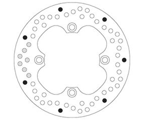 Δισκόπλακα SBS/5005 220X105X5,0X4X10,5  Πισ. CBR600RR 09-16,CBR1000RR