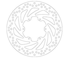 Δισκόπλακα SBS/5038  300X105X5X6X6.5 Χωρίς Πατούρα Εμπρ. F650GS 01-12,HUSQVARNA-TR650 13