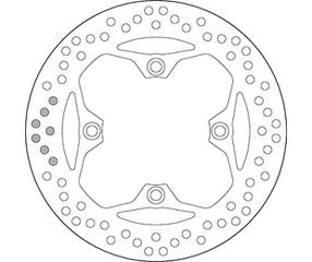 Δισκόπλακα SBS/5041 255X105X6,0X4X10,5 Πισ. TIGER1050 07-,TIGER1050SPORT 15-