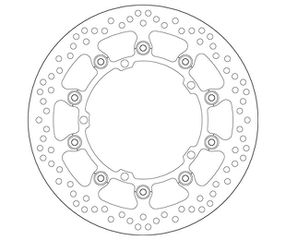 Δισκόπλακα SBS/5047 320X150X5,0X5X10.5 Εμπρ. TRIUMPH/1050 08-15