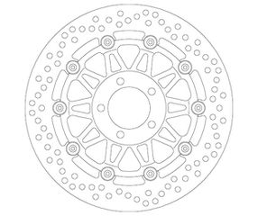 Δισκόπλακα SBS/5100 300X61X5,0X5X10,5  Εμπρ. GPZ1100,ZR750,ZX-6R