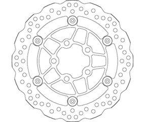 Δισκόπλακα SBS/5175 260X58X4,0X5X10,5 Εμπρ. DOWNTOWN125I 10-/300 11-16,K-XCT300
