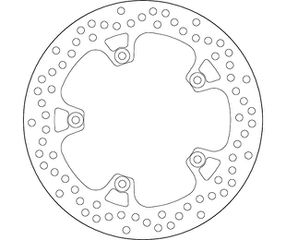 Δισκόπλακα SBS/5212 267X132X4,5X5X8,5 Εμπρ. X-MAX125/250 05-16,MAJESTY400 04-13