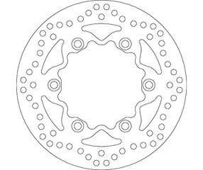 Δισκόπλακα SBS/5254 240X114X4X6X10,5 Εμπρ. CBF125 09-17