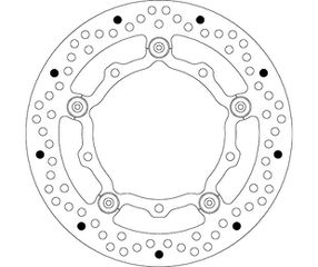 Δισκόπλακα SBS/5280 267X132X4,0X5X8,5 Εμπρ. T-MAX500 04-07,T-MAX530 12-