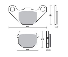 ΤΑΚΑΚΙΑ SBS 101HM SFA083 SCOOTER 50-124CCM