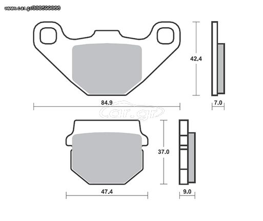 ΤΑΚΑΚΙΑ SBS 101HM SFA083 SCOOTER 50-124CCM