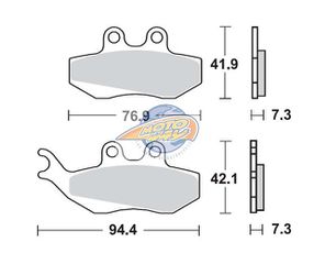 ΤΑΚΑΚΙΑ SBS 120HF SFA194 SCOOTER 50-125CCM