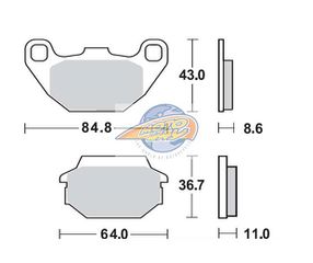 ΤΑΚΑΚΙΑ SBS 154HF FA305 SCOOTER 50-125CCM