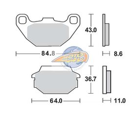 ΤΑΚΑΚΙΑ SBS 154CT FA305 MAXI SCOOTER 125-249CCM