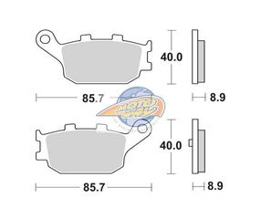 ΤΑΚΑΚΙΑ SBS 158MS FA358 MAXI SCOOTER 250-600CCM