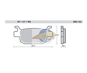 ΤΑΚΑΚΙΑ SBS 193MS FA415 MAXI SCOOTER 125-249CCM