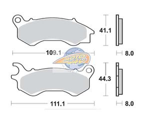ΤΑΚΑΚΙΑ SBS 205HF FA603 FR SCOOTER 50-124CCM