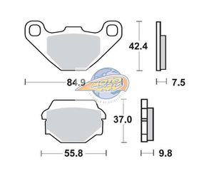 ΤΑΚΑΚΙΑ SBS 586HF FA67 STD FR/RR
