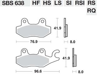 ΤΑΚΑΚΙΑ SBS 638LS FA165-FA215 RR