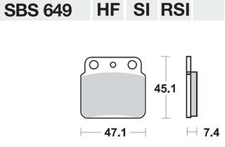 ΤΑΚΑΚΙΑ SBS 649HF FA137 STD STREET FR/RR