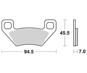 ΤΑΚΑΚΙΑ SBS 822SI ATS FA395 SINTER (ATV) MXU400 08-11,MAXXER400/450,ARCTIC CAT,POLARIS FR/RR
