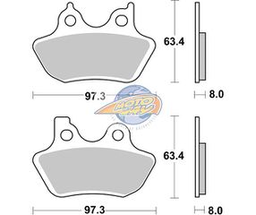 ΤΑΚΑΚΙΑ SBS 826H.HS FA299/400 ΕΜΠΡ. HARLEY DAVIDSON