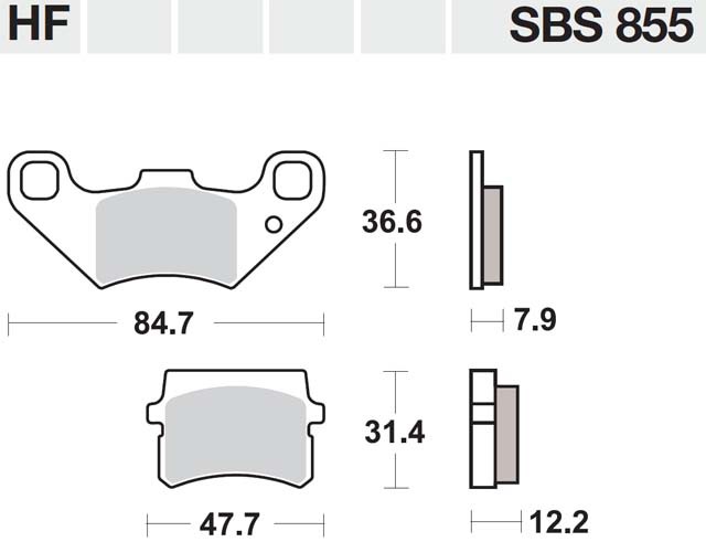 ΤΑΚΑΚΙΑ SBS 855HF FA416 STD FR/RR
