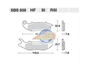 ΤΑΚΑΚΙΑ SBS 859SI FA465 ΕΜΠΡΟΣ CRF250L 14,PCX125-150 21
