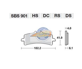 ΤΑΚΑΚΙΑ SBS 901HS FA447 ΕΜΠΡ. BMW/S1000RR HP4 13,1200HP2 SPORT 08-10,HON/CBR1000RR 14