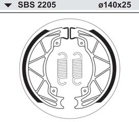 Σιαγώνες SBS 2205/816 RUNNER FX125/150/200,FLY50/100/150-4T