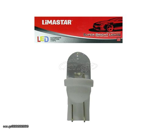 LED Λάμπα LIMASTAR MINI T10 Στρογγ. CLEAR/Λευκή