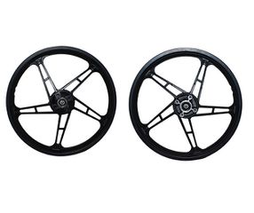 Ρόδα Εμπρός  5μπρατση Μαύρη Δισκ/νο CRYPTONT110C 14