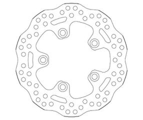 Δισκόπλακα SBS/6104 220X89X5,0X5X10.5 Πισ.Μαργαρίτα GSX-R600/750 06-18,GSX-R1000 09-15