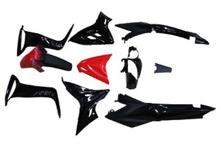 Κουστούμια 2χρωμα Κόκκινο/Μαύρο (10τμχ) MODENAS/GT135