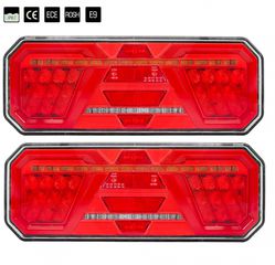 Σετ Πίσω Φανάρια Πολυλειτουργικά LED Neon Kamar - 1224V - 350mm X 131mm X 60mm