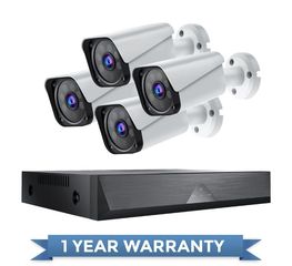 Σετ καμερες Security Camera with Infrared Clear Night Vision 4pcs 1080P Cameras