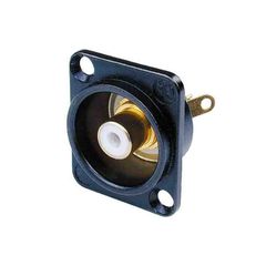 NEUTRIK NF2D-B-9 Chassis Connector RCA Gold Plated White - Neutrik